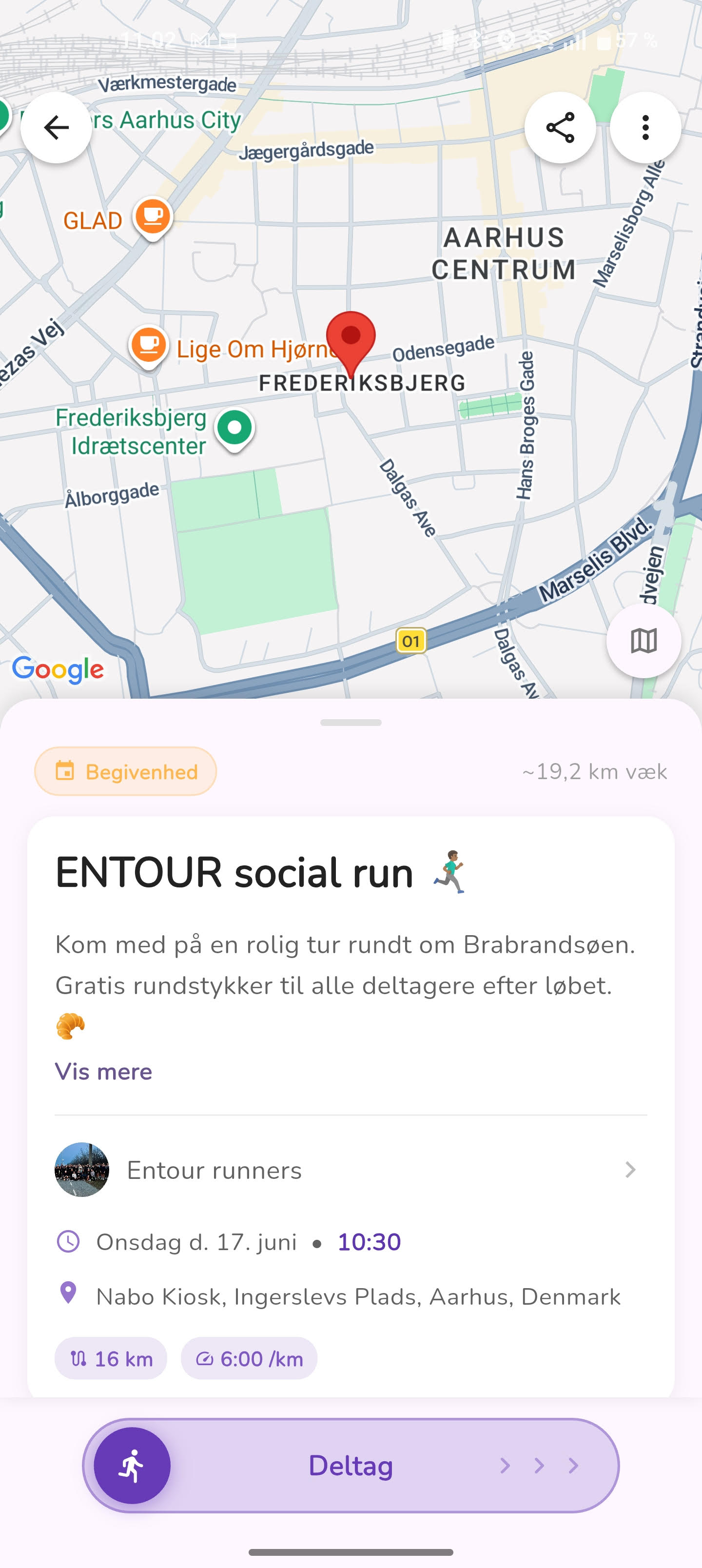 Tilmelding til aktivitet